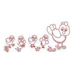 Redwork Following Mama 06(Sm) machine embroidery designs