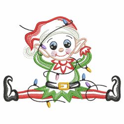 Vintage Christmas Elf 06(Md) machine embroidery designs