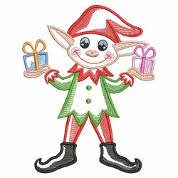 Vintage Christmas Elf 09(Sm) machine embroidery designs