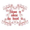 Redwork Home Is Where The Heart Is(Md)